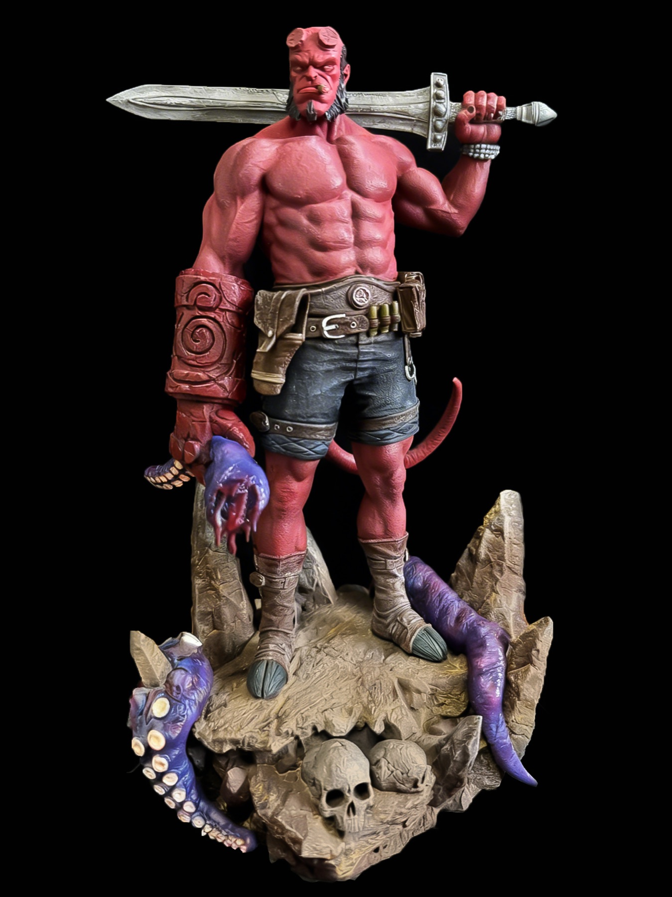Hellboy, front view