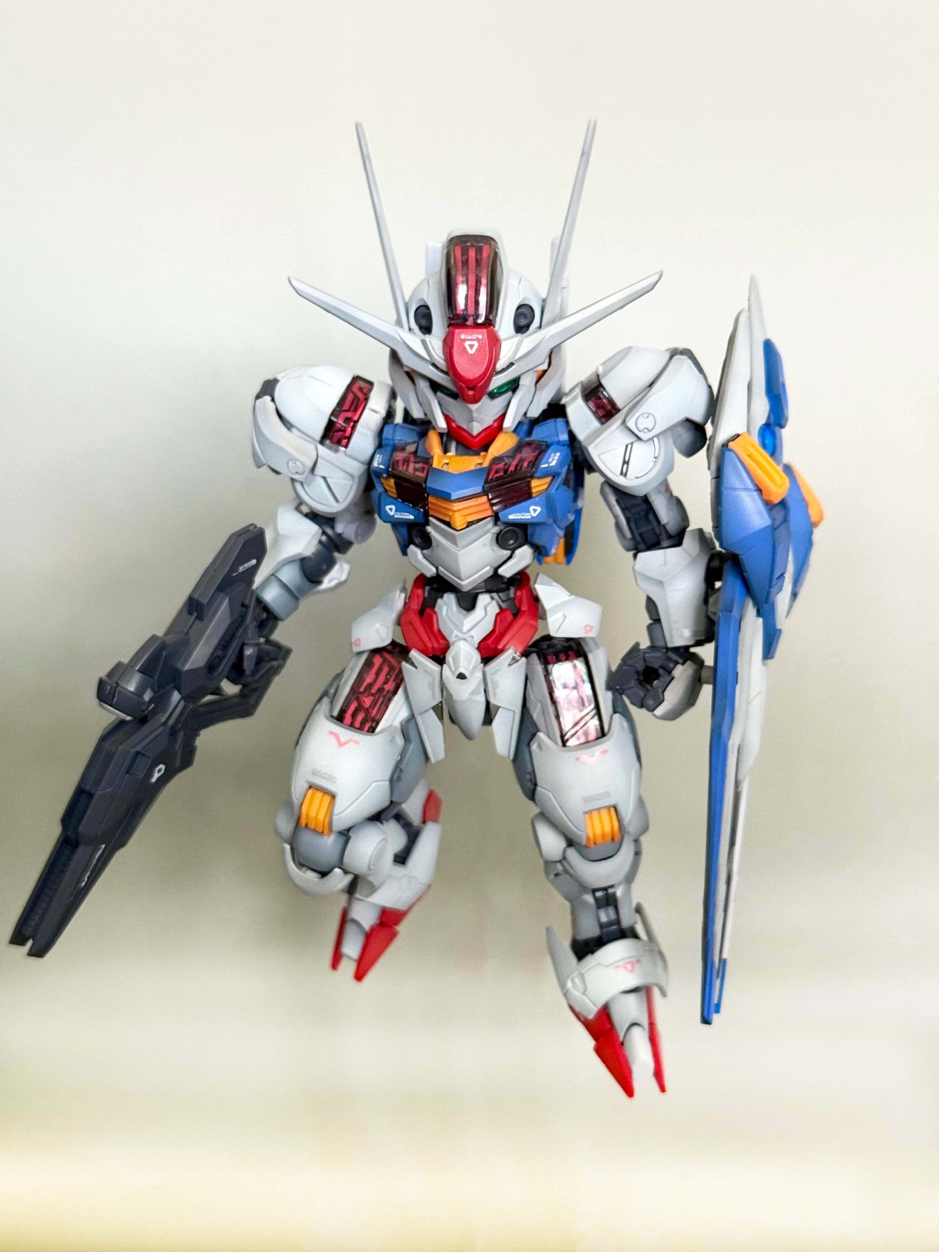 Gundam Aerial, front view, portrait